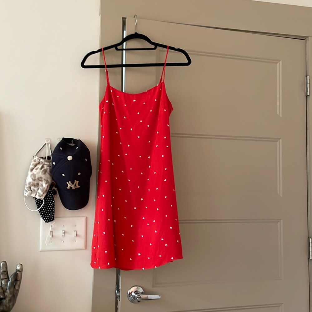 Girl Tribe- Red dress with hearts! NWT